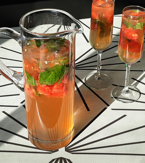 how to mix a watermelon and mint sangria