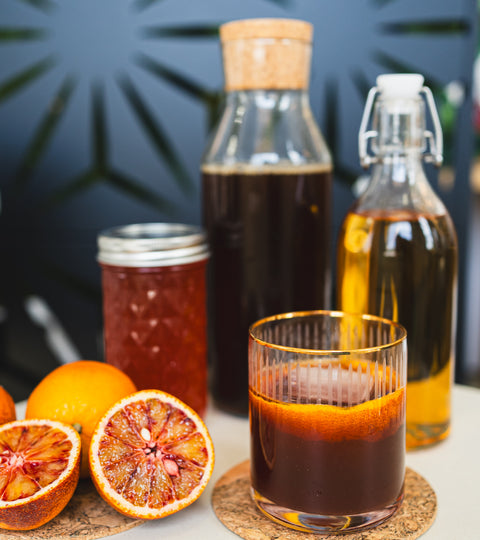 how to make a spiced blood orange old fashioned