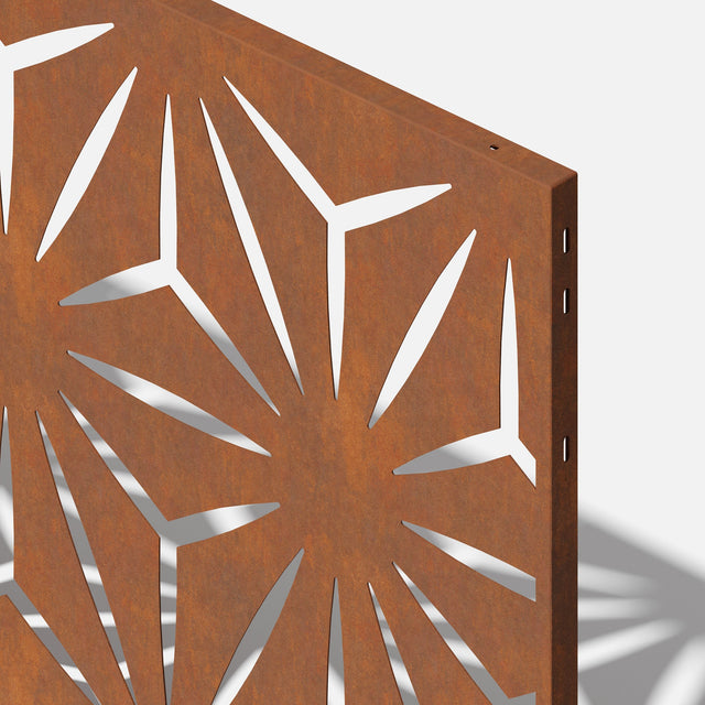 corten star privacy screen sets