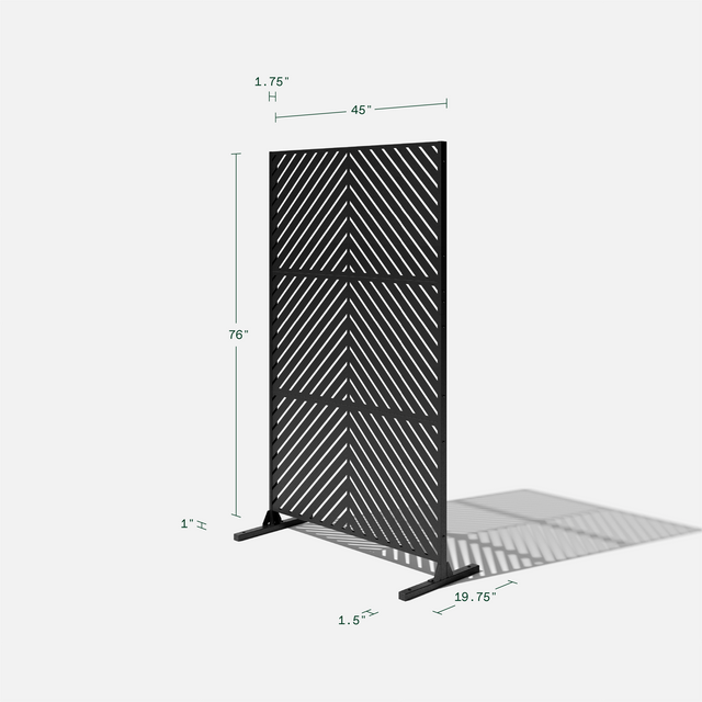 pure midori planter with privacy screen set