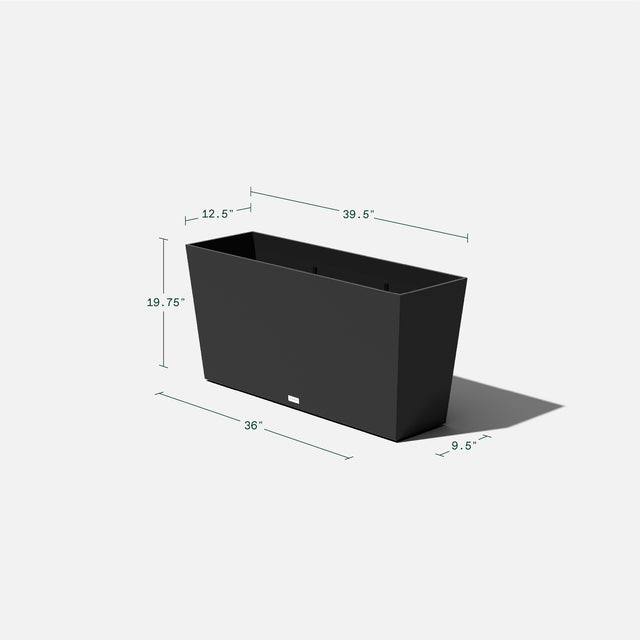 pure midori planter with privacy screen set