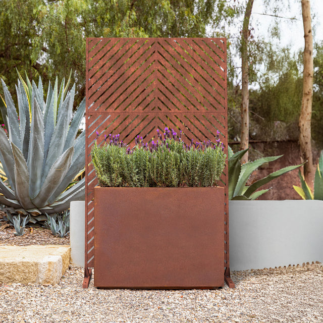 corten span planter