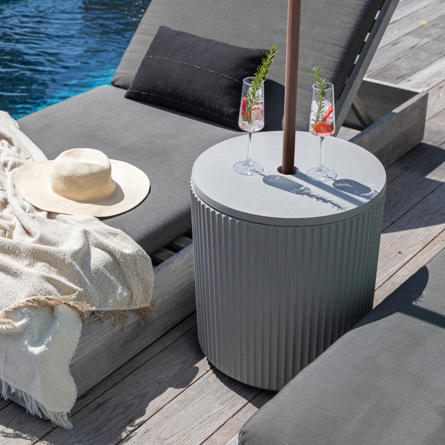 demi shade side table terracotta / two pack