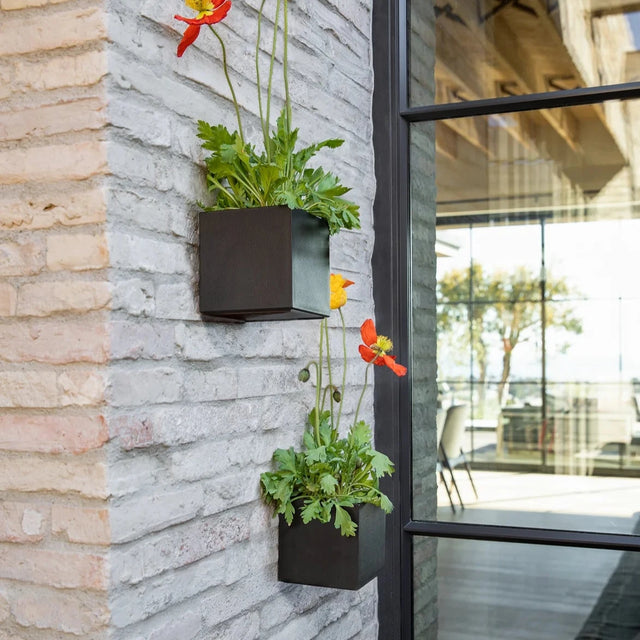 geo hanging cube planter