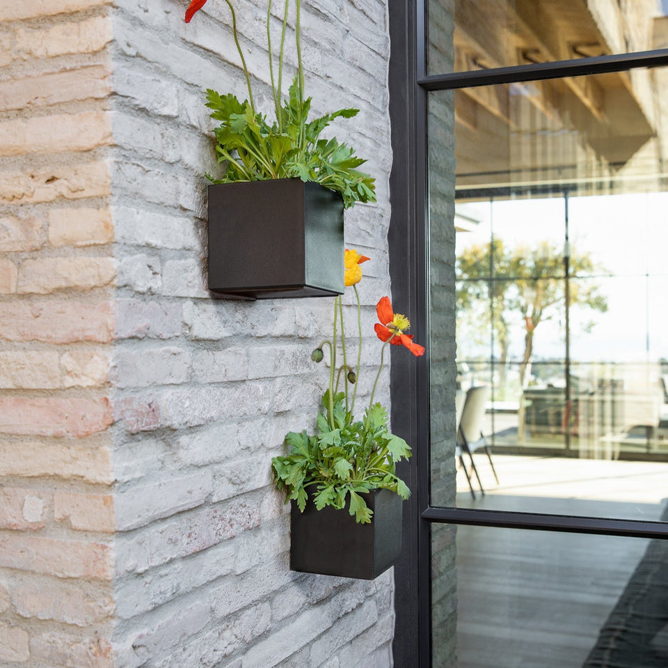 geo hanging cube planter