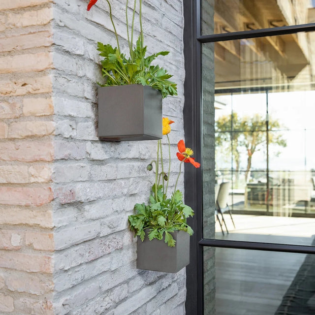 geo hanging cube planter