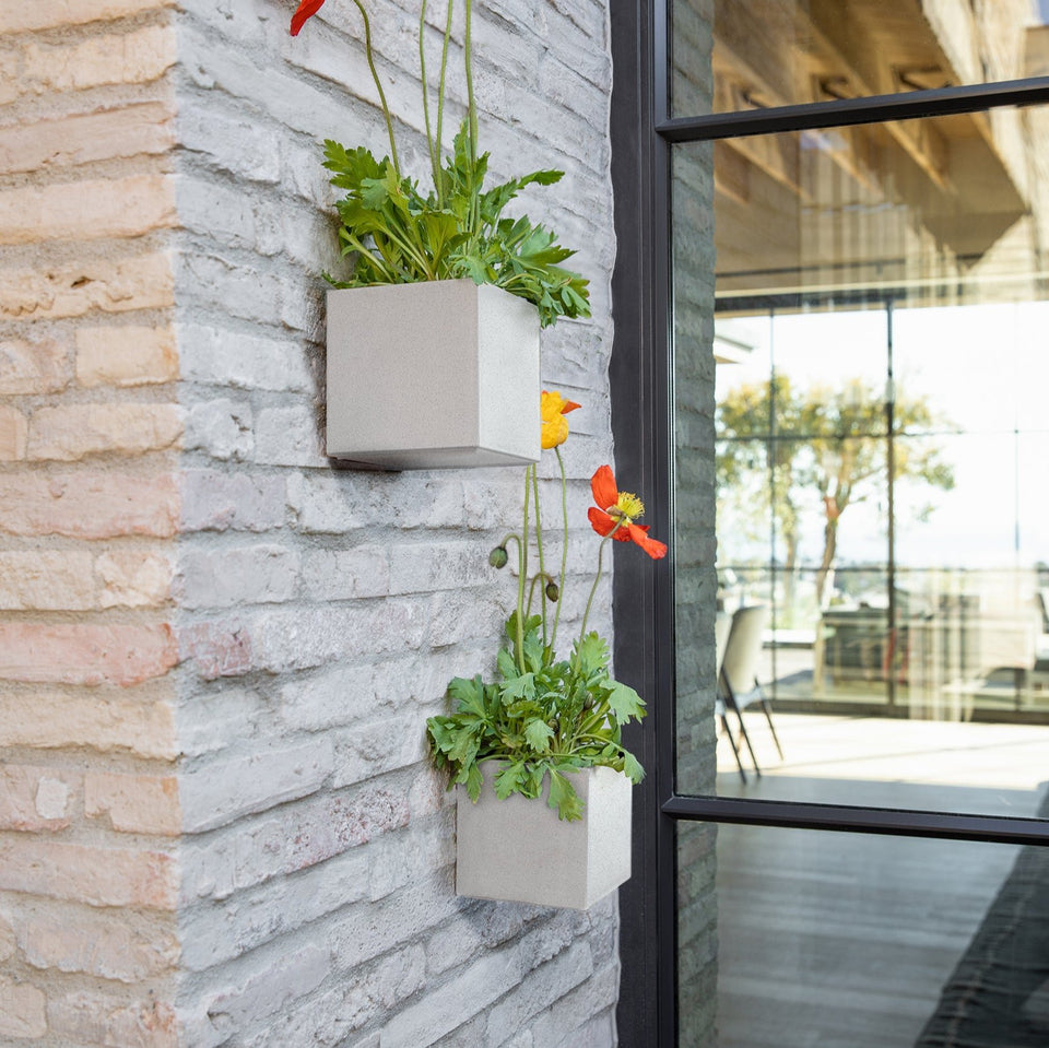 geo hanging cube planter