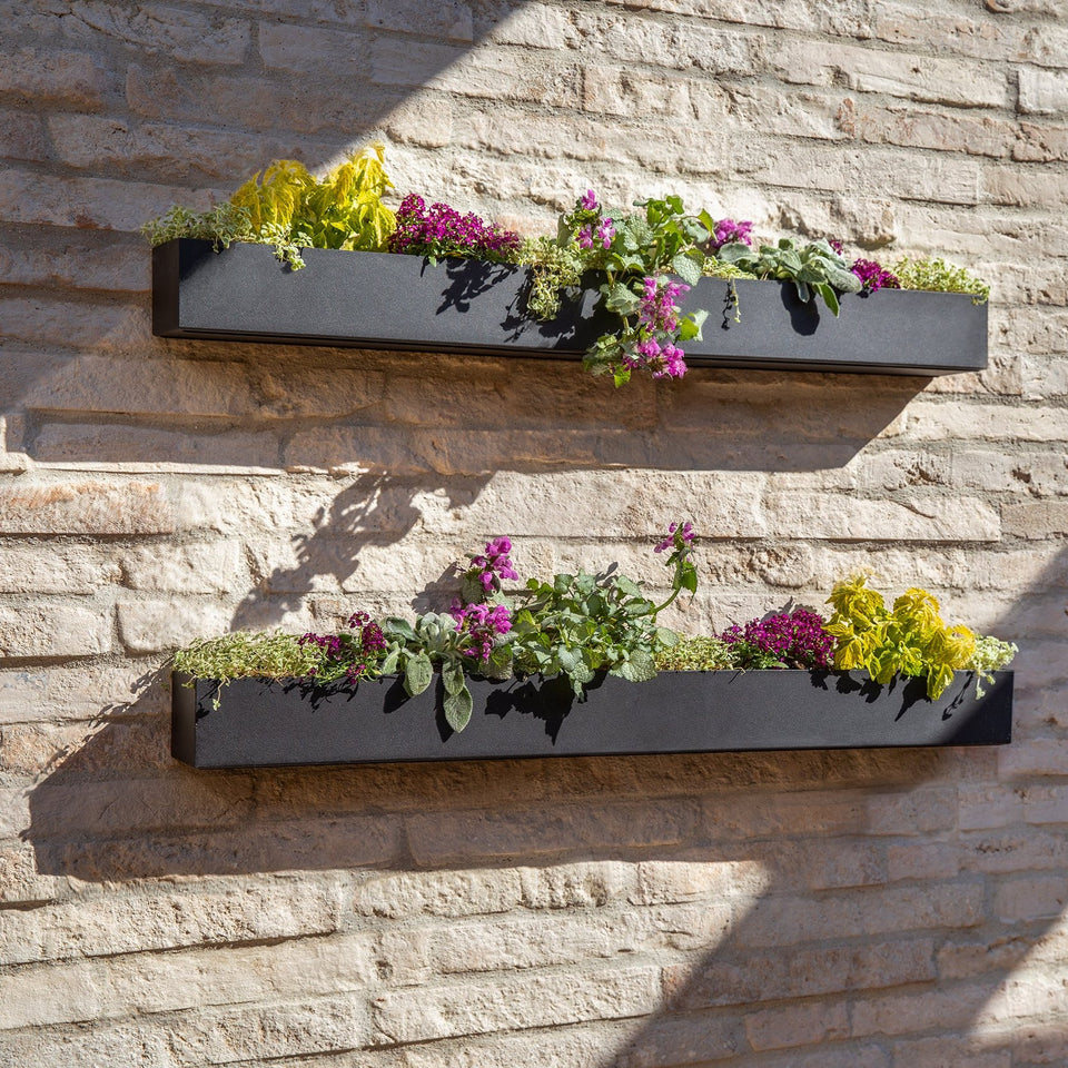 geo hanging trough planter