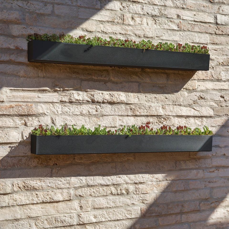 geo hanging trough planter