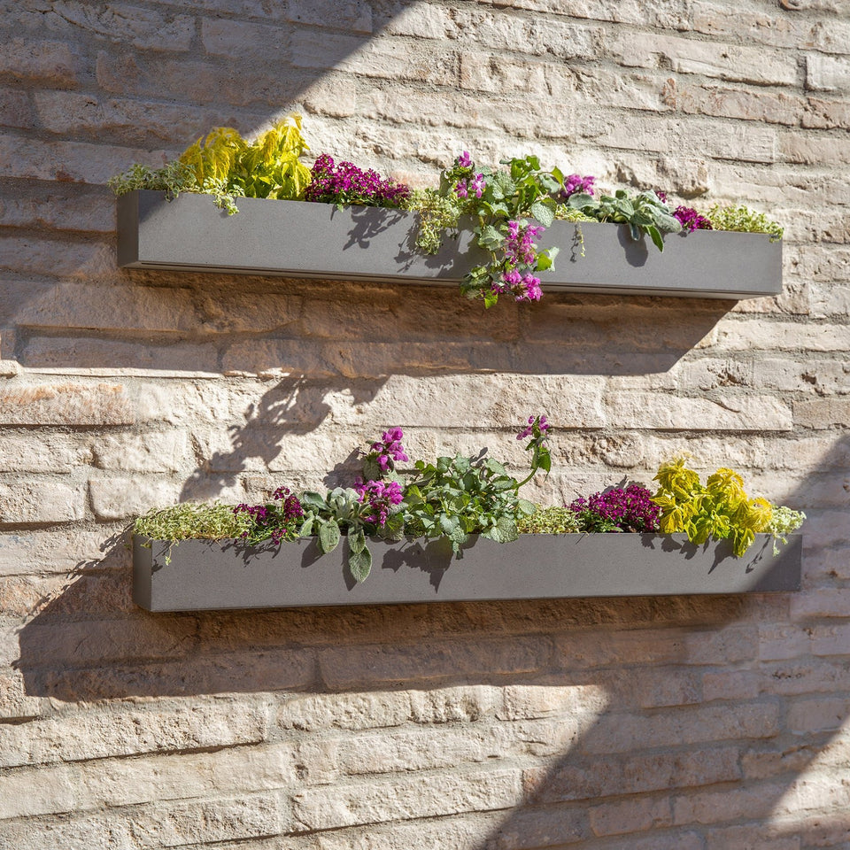 geo hanging trough planter