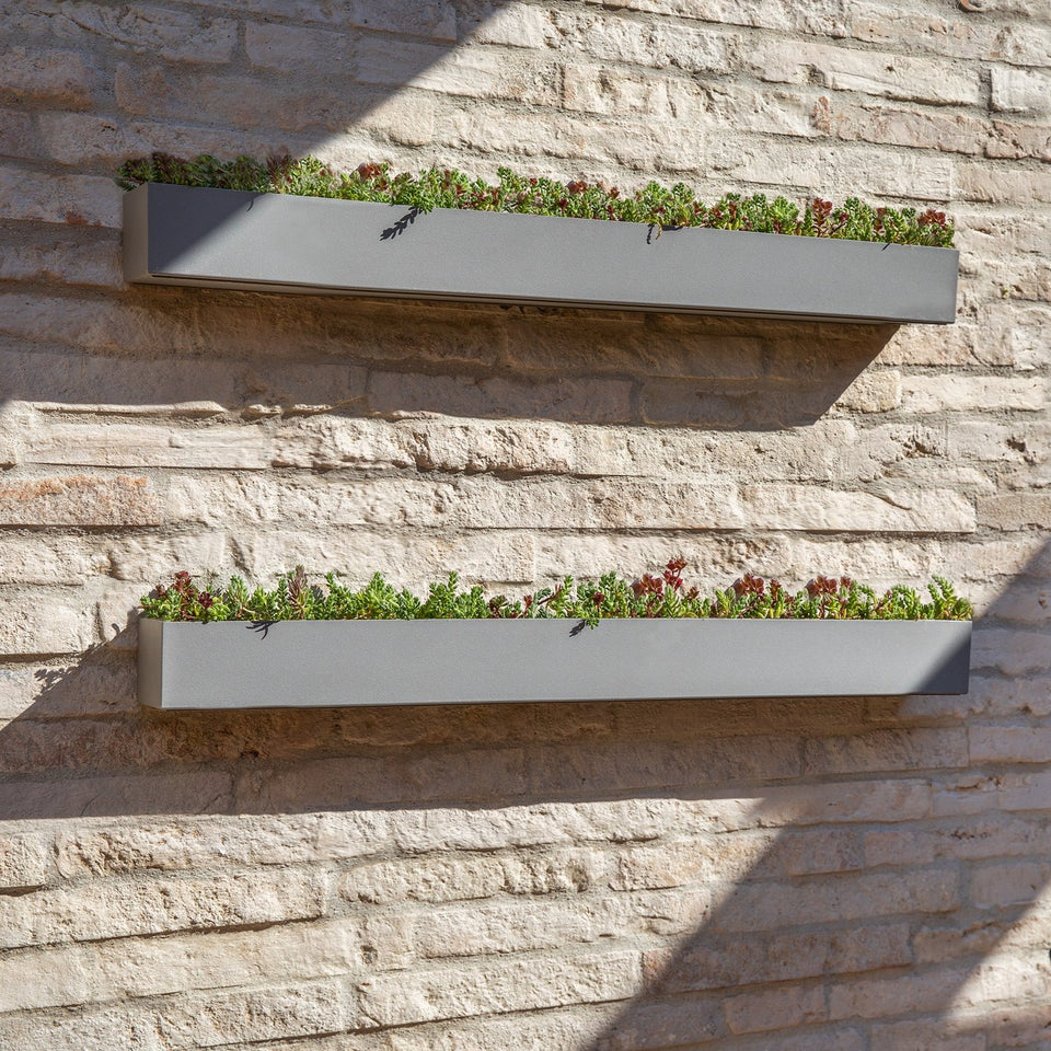 geo hanging trough planter