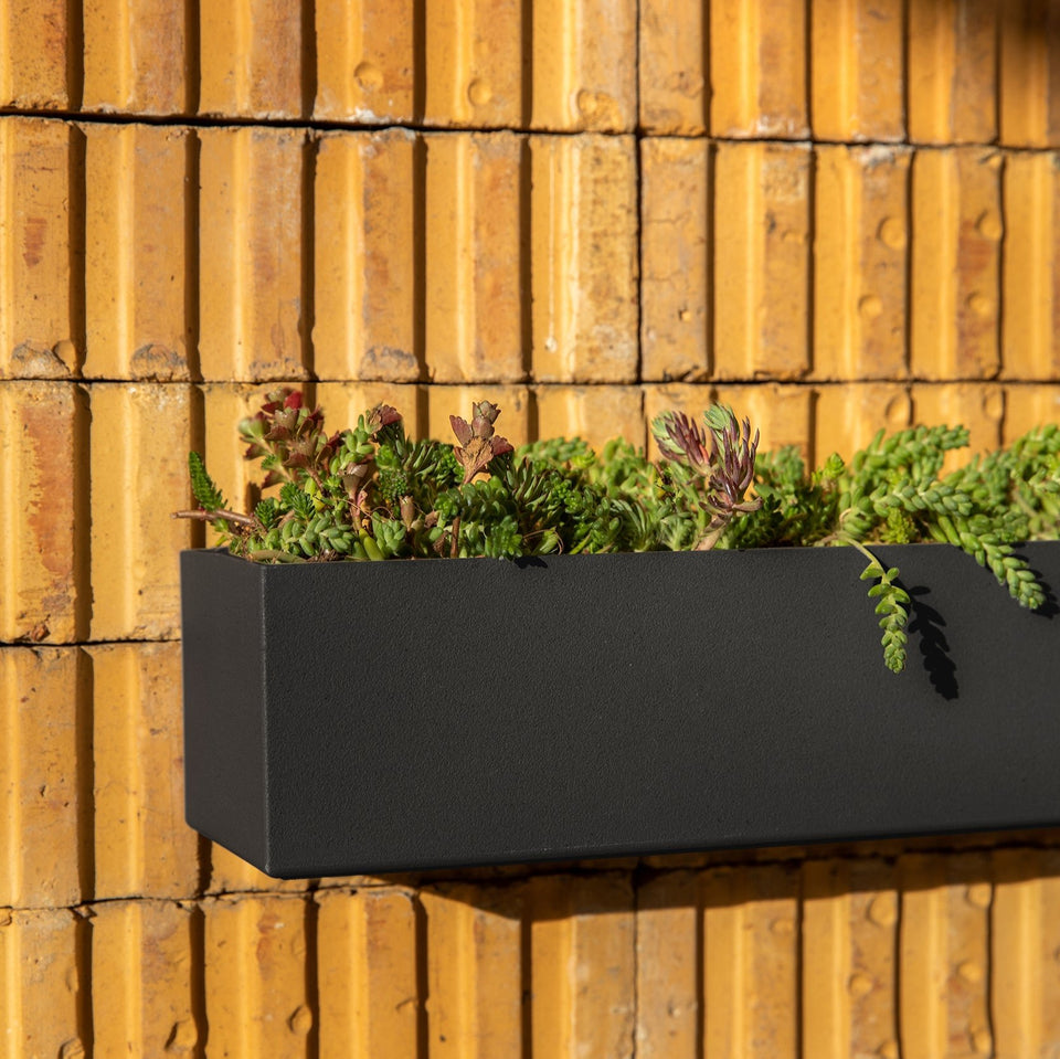 geo hanging trough planter