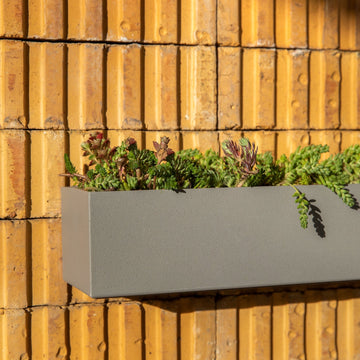 hanging trough planter Geo Hanging Planter Black by Veradek