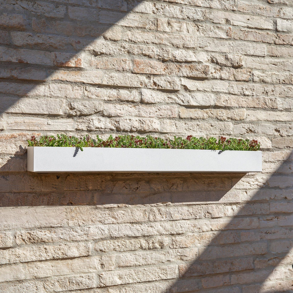 geo hanging trough planter