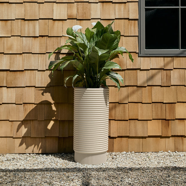 extra tall plant pots Veradek Mod Series Plastic-Stone Extra Tall Planter - 29 inch
