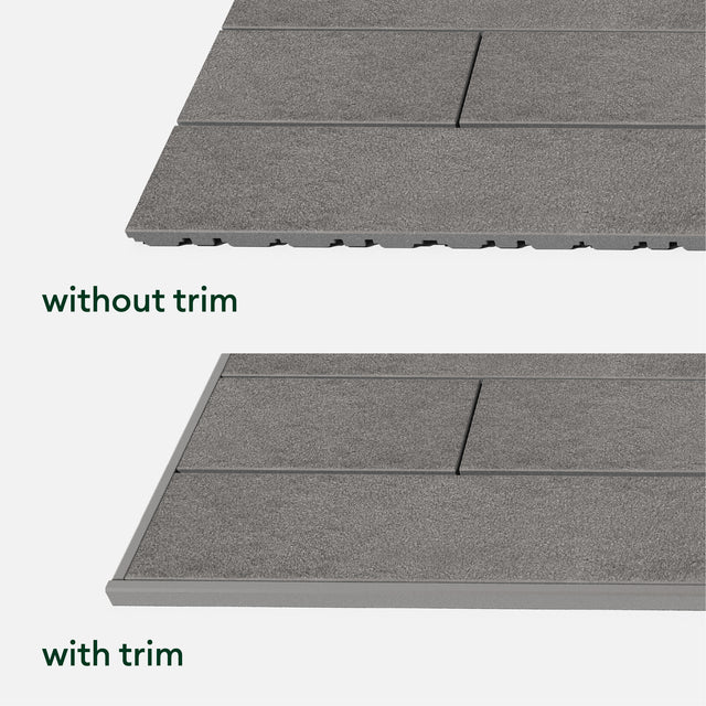 plank deck tile trim