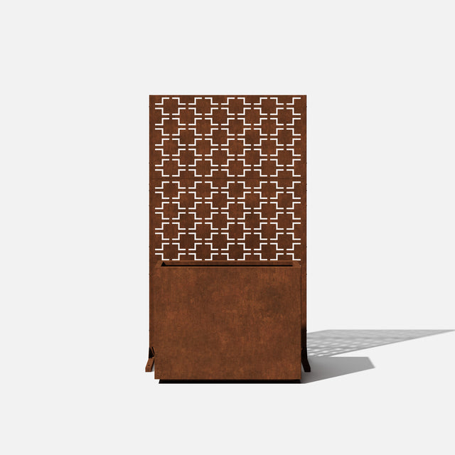 corten span planter