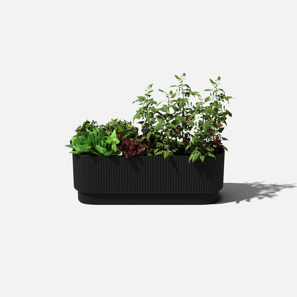 veradek self watering planter Veradek Demi Series White Garden Bed 42" Self-Watering Planter (2 Pack)