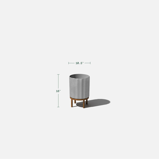 column raised planter