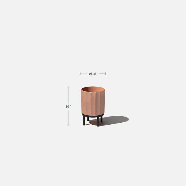 column raised planter