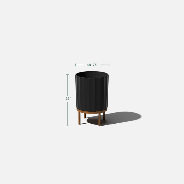 column raised planter