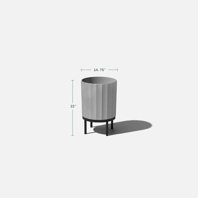 column raised planter