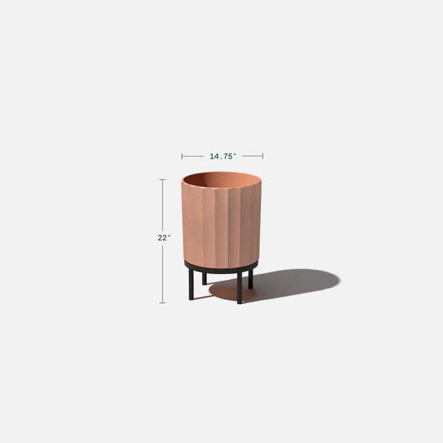 column raised planter