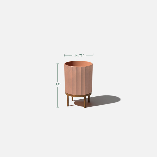 column raised planter