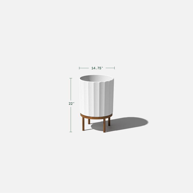 column raised planter
