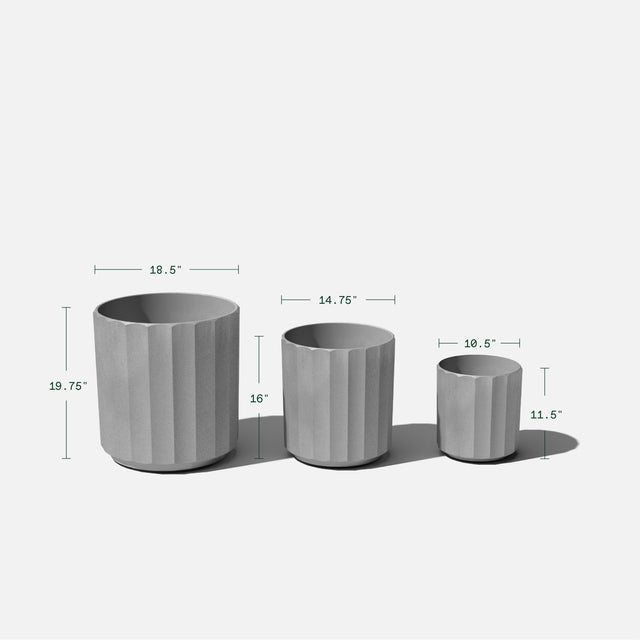 column planter trio