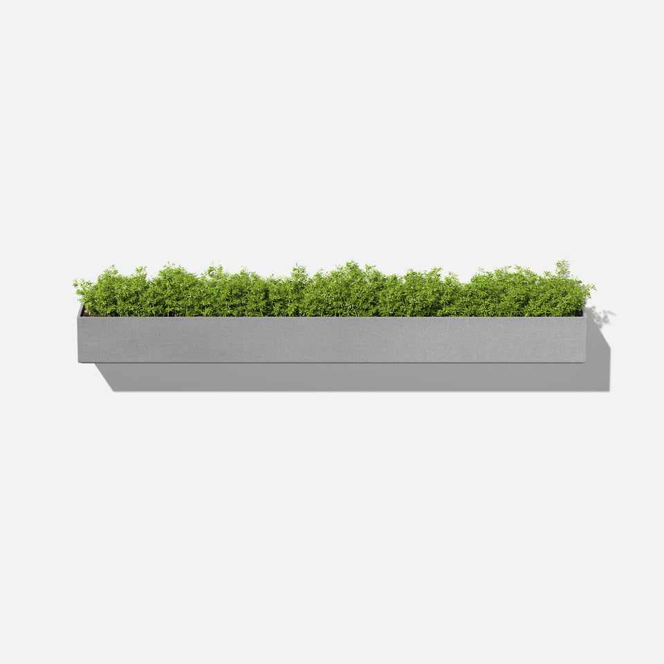 geo hanging trough planter