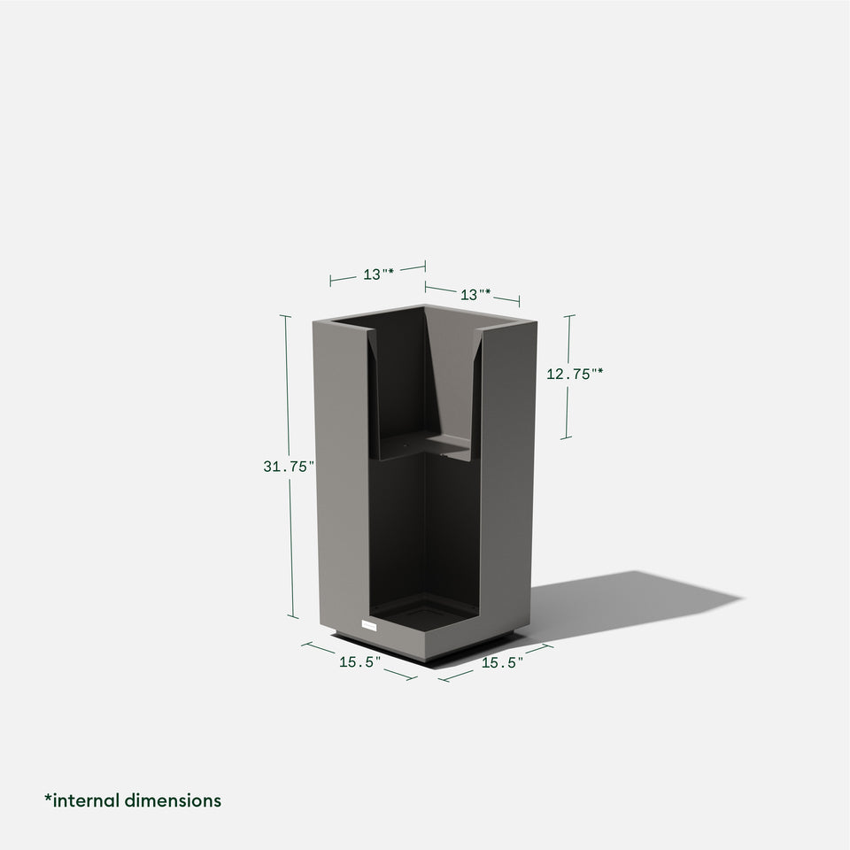 block pedestal planter