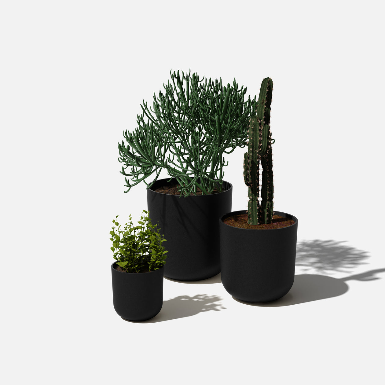 plant pot trio Mason Kona Planter trio Gray