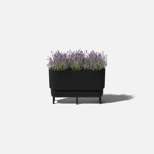 demi raised long planter