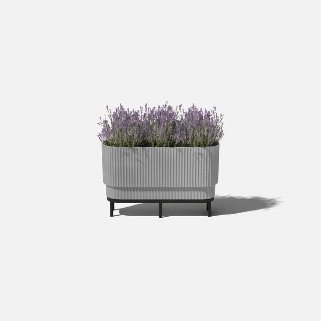 demi raised long planter