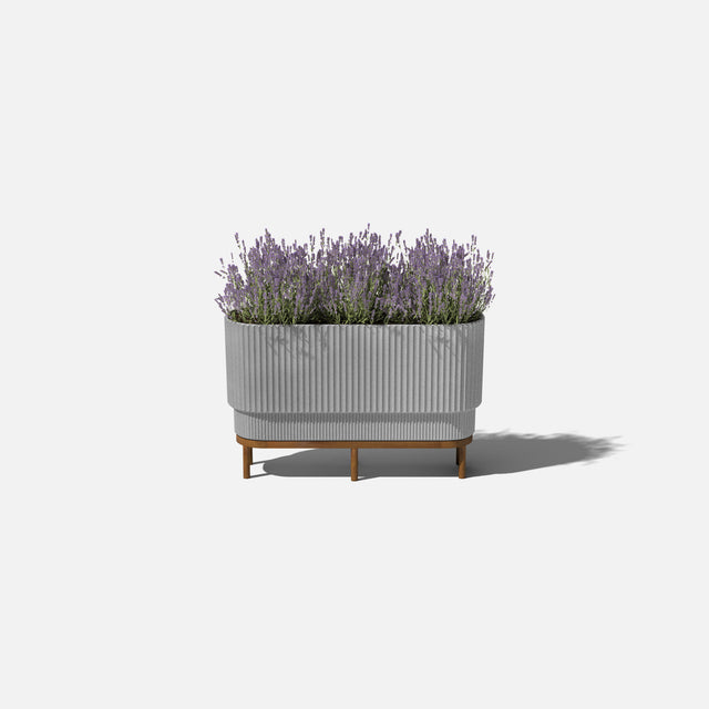 demi raised long planter