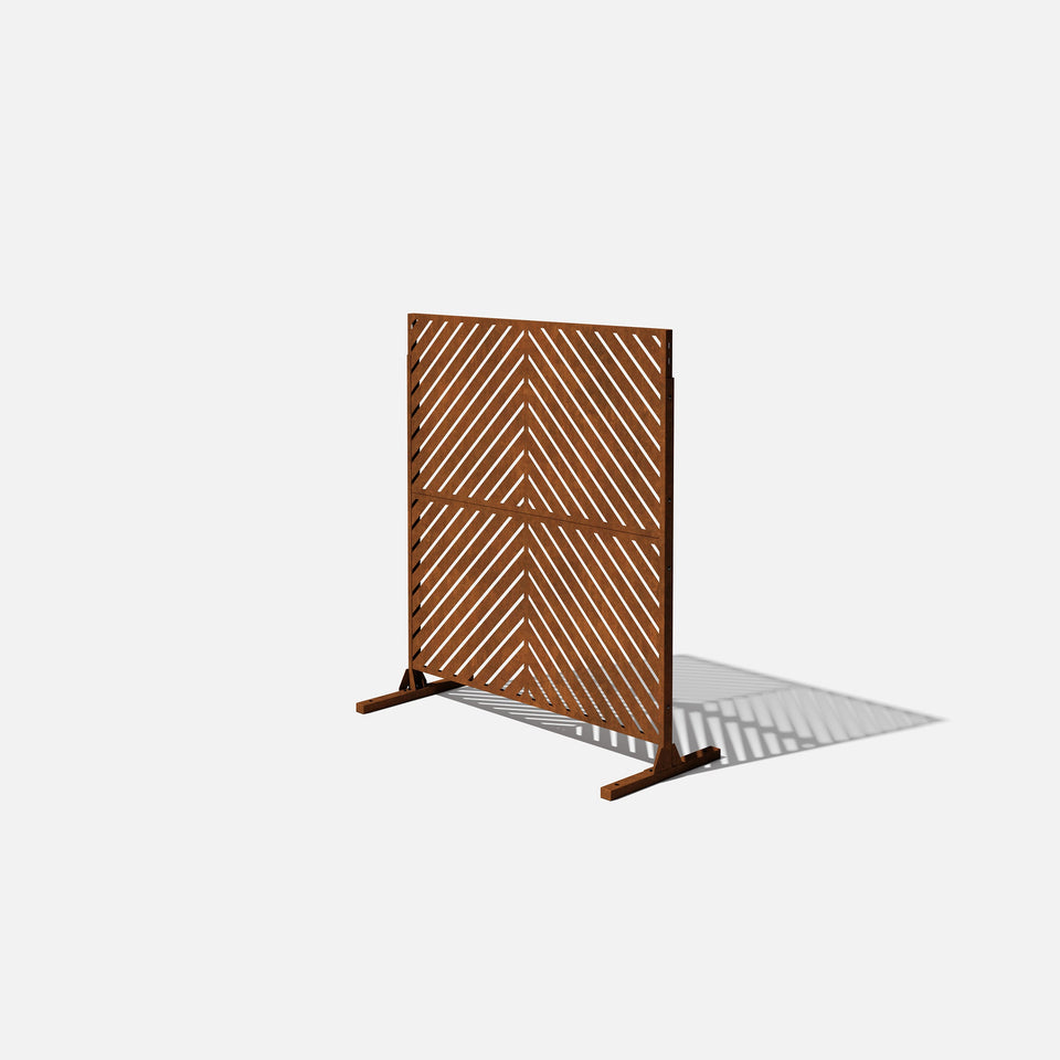 corten arrow privacy screen sets