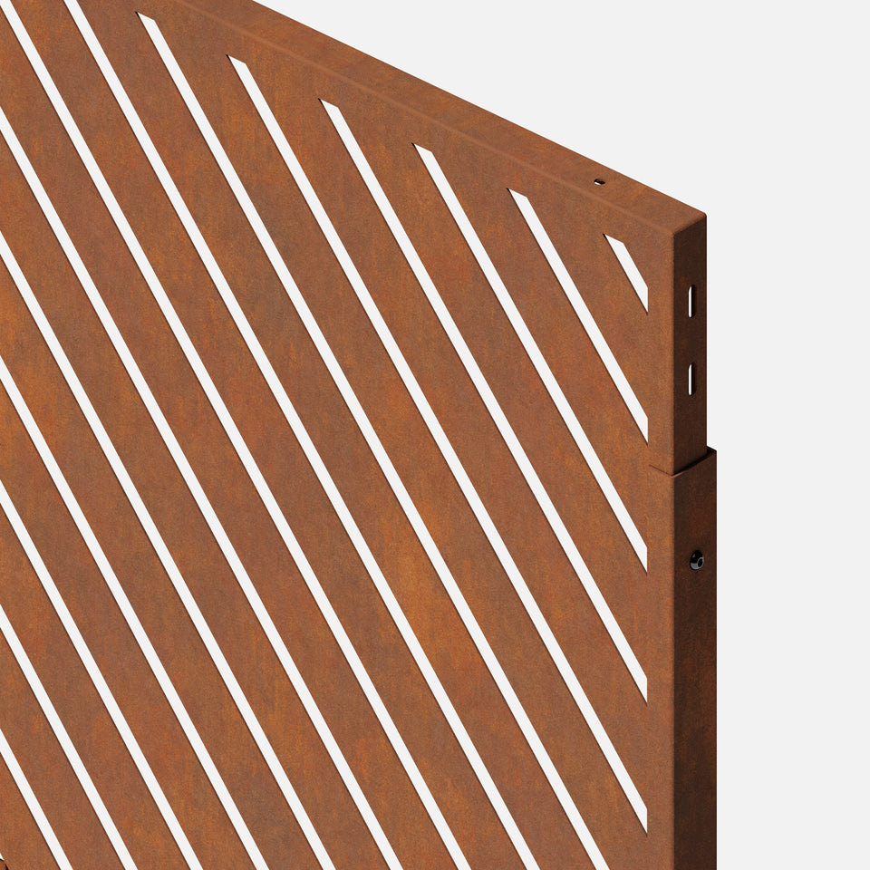 corten arrow privacy screen sets