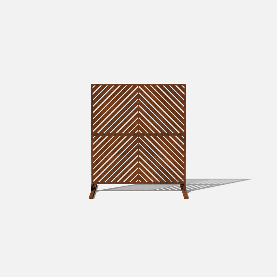 corten arrow privacy screen sets