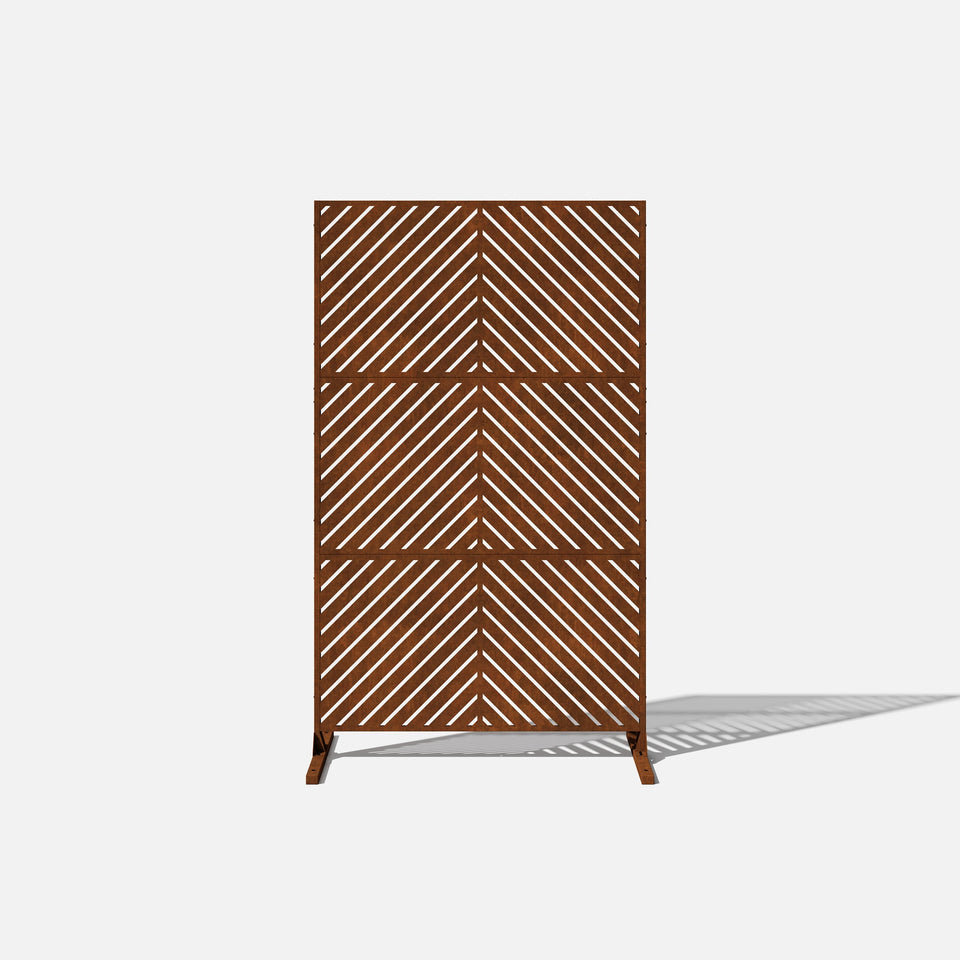 corten arrow privacy screen sets