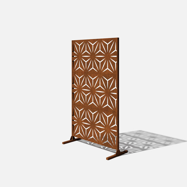 corten star privacy screen sets