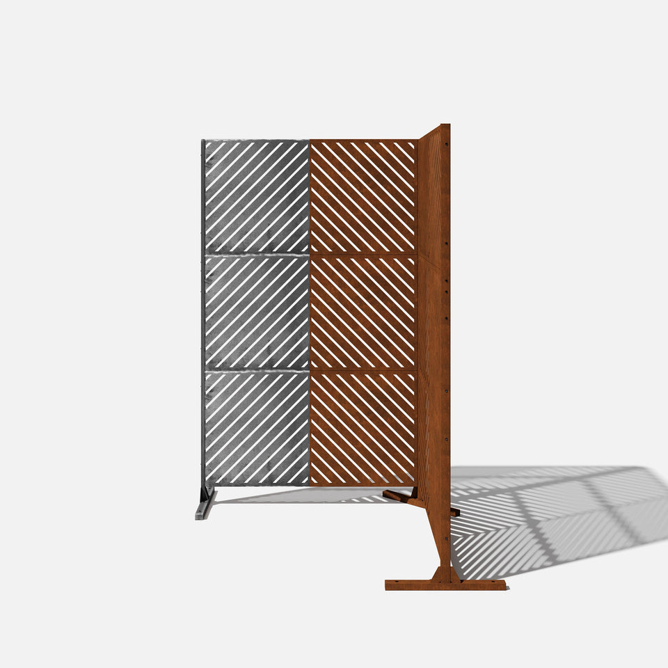 corten arrow privacy screen sets