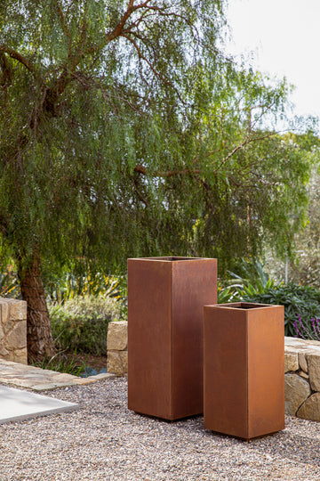 corten steel planters series– Veradek