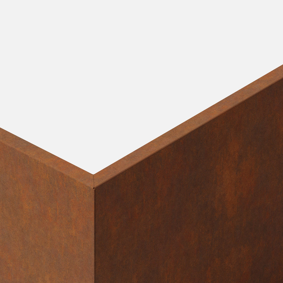 corten garden bed planter