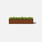 corten window box planter